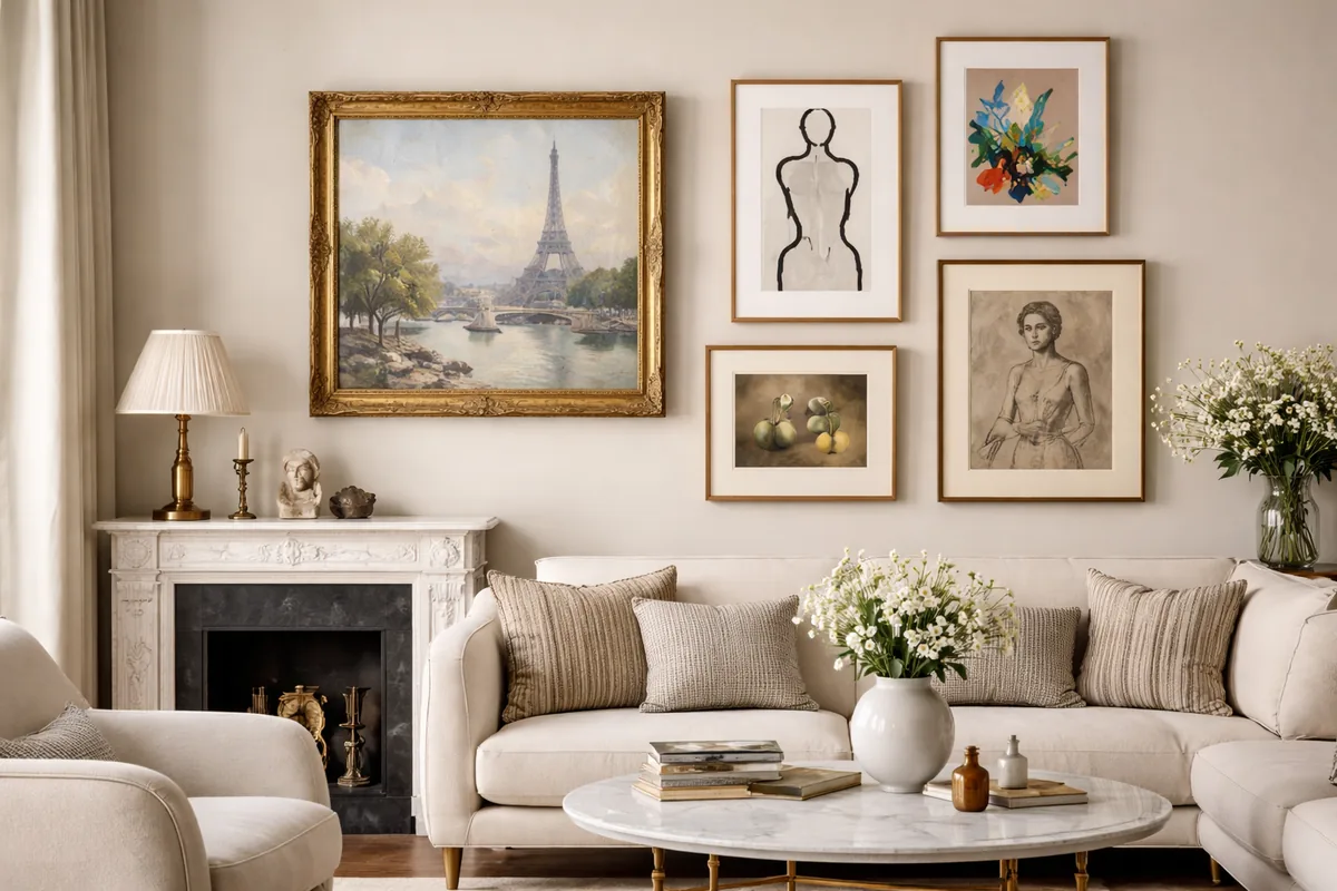 Comment choisir des œuvres d'art pour une décoration intérieure style parisien