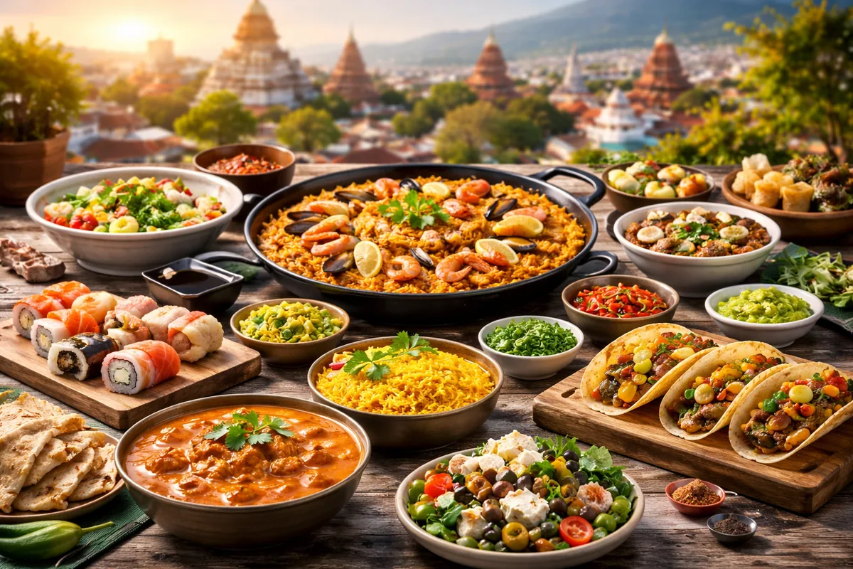 Explorer les traditions culinaires du monde en voyage